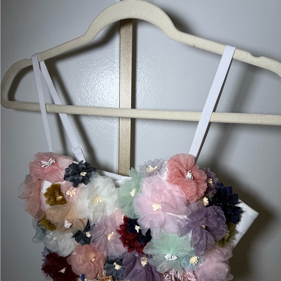 Ellacci Floral Embellished Bustier Top - Picture 6 of 7